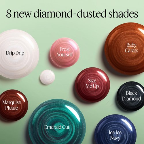 essie gel couture, Long-Lasting Nail Polish, Liquid Diamonds, Sheer White Nail Polish, Drip Drip, 0.46 fl oz