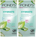 Pond's Vitamin Micellar Wipes - Hydrating Aloe Vera for Dry Skin | 25 Wipes (Pack of 2)