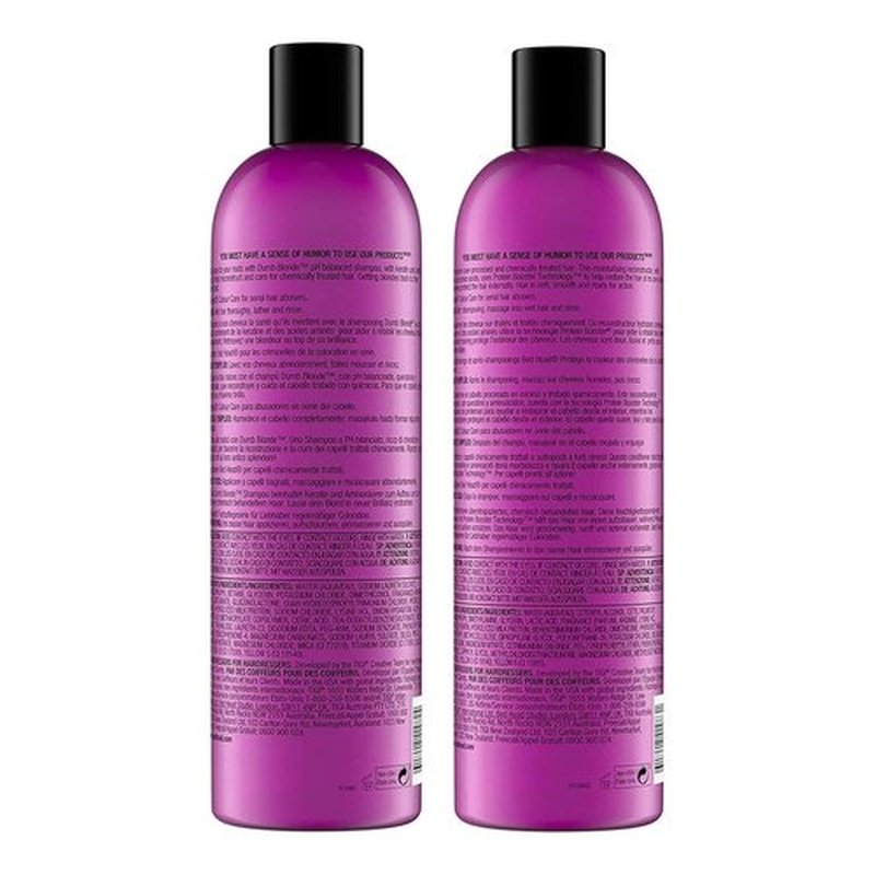 Bed Head by TIGI Dumb Blonde Shampoo & Conditioner Set - Nourishing Formula for Blonde Hair | 25.36 Fl Oz