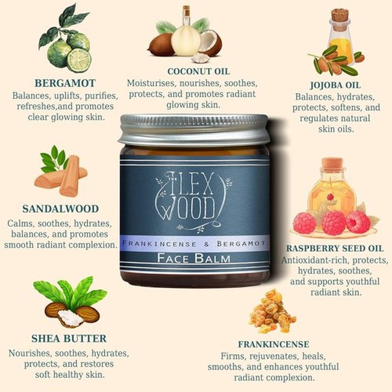 Frankincense & Bergamot Gift Set | Natural Vegan Face Cream & Serum for Men & Women - Anti-Aging, Moisturizing
