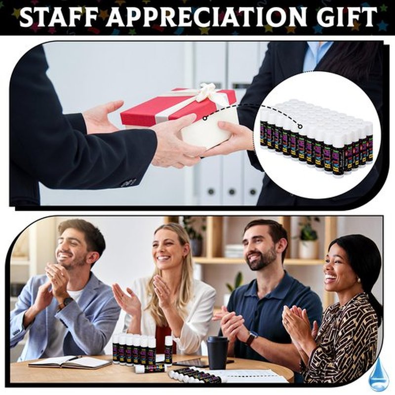 50 Pack Employee Appreciation Gifts Bulk for Teacher Students Thank You Gifts Lip Balm Staff Team Coworker Appreciation Gift Moisturizing Lip Gloss for Women Men Teacher Staff(Balm)