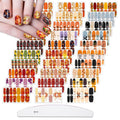 XEAOHESY 30 Sheets Maple Leaf Theme Halloween Stick On Nail Polish Strips Nail Stickers Decals Holiday Full Nail Wraps for Women Halloween Nail Art