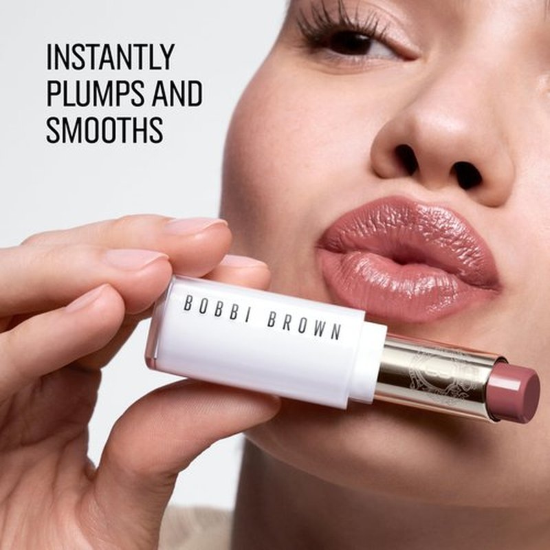 Bobbi Brown Extra Color Shine | Lipstick-Like Color with Balmy Hydration & Water-Glazed Shine | Jojoba & Safflower Botanical Blend, 0.1 Ounce, Nude Mauve