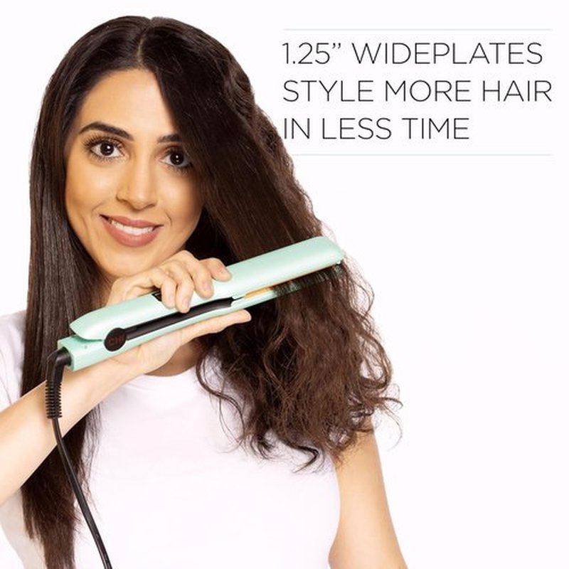CHI Original Flat Iron Hair Straightener - Ceramic Floating Plates for Smooth Styling | 1.25" Mint Mojito