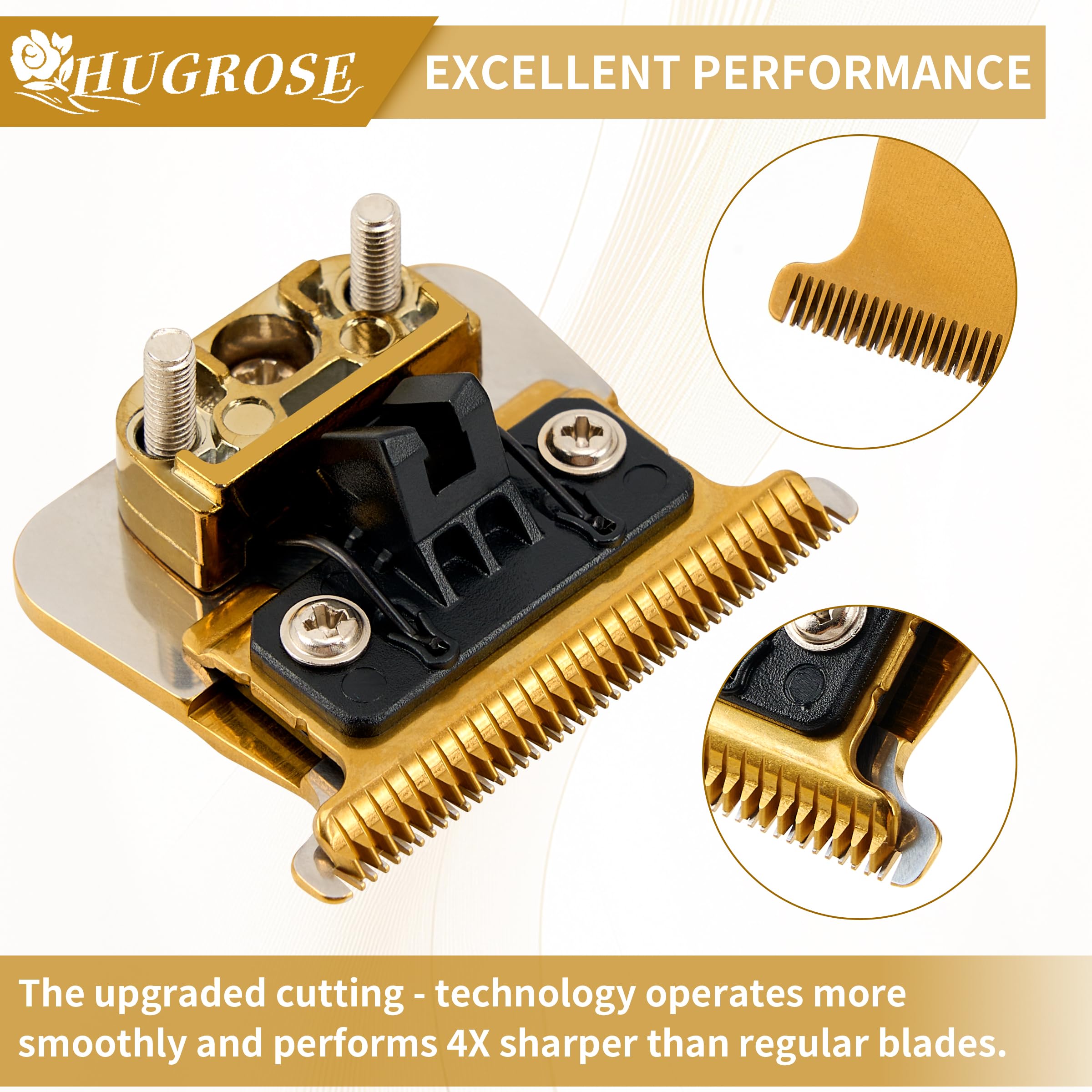 Trimmer Blade Replacement FX707Z - Ultra Precise Stainless Steel Long-lasting Trimmer Blades with Seamless Design, Self-Cleaning Grooves, and Storage Case, Compatible with FX707/FX787/FX726