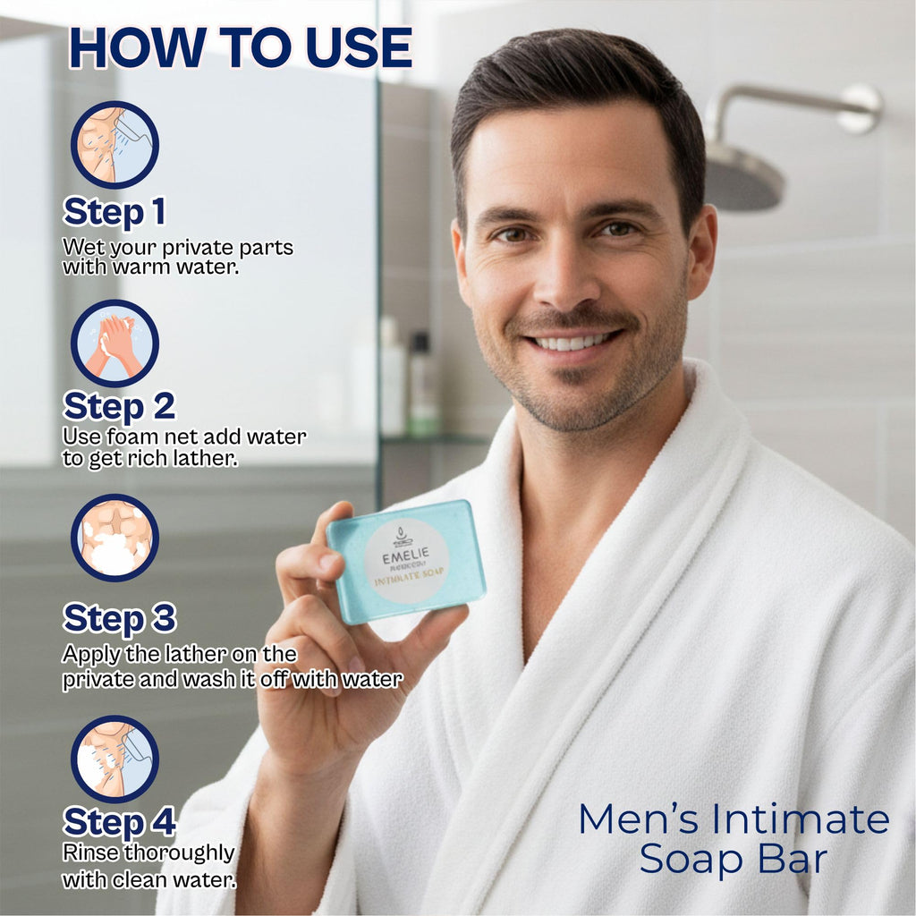 Men’s Intimate Bar Soap pH Balanced – 2 Pack (100g Each) Cold Process Botanical Cleanser – Gentle Daily Intimate Wash for Men with Natural Ingredients, Premium Intimate Hygiene for Daily Use