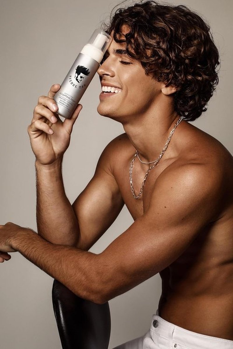 Avenue Man Sculpting Foam - Unscented Hair Mousse for Men | Frizz Control & Firm Hold - 7 oz