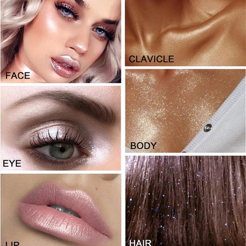 Pink Hair Glitter, Spray Glitter for Hair and Body, Body Shimmer Spray, Not Sticky Sparkle Body Highlighter, Fabric Glitter Spray for Clothing, Body Glitter Spray for Women Kids, Festival Accessories