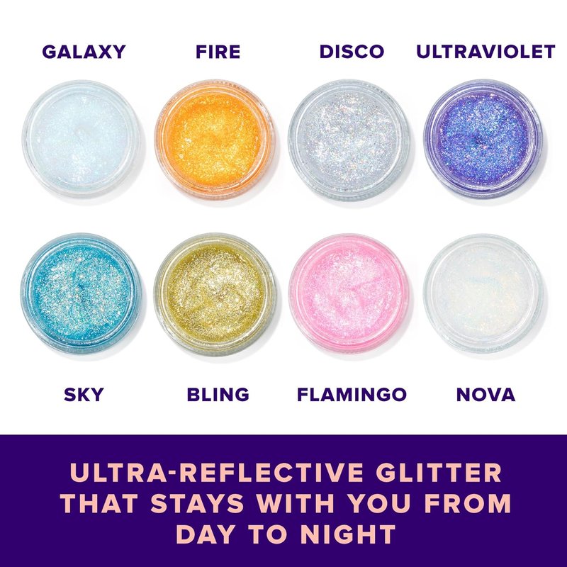 Unicorn Snot Holographic Face & Body Glitter Gel - Vegan, Cruelty-Free, 1.7 oz Gold Glitter