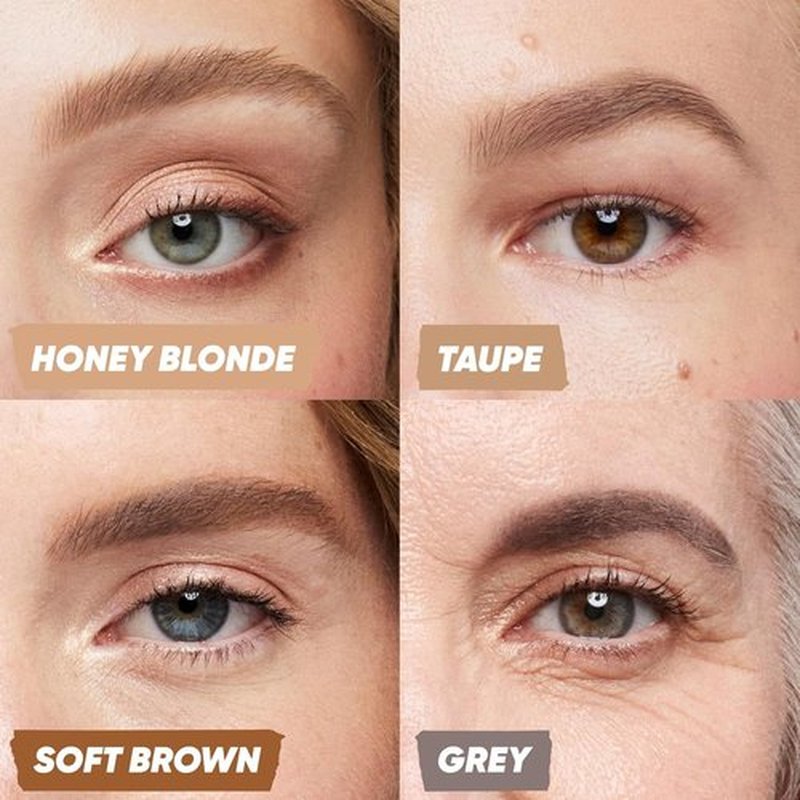 Kosas Brow Pop Eyebrow Pencil - Precision Brow Pencil with Spoolie | Taupe Shade