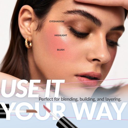 BEPHOLAN Brown Liquid Eyeshadow With Subtle Shimmer Waterproof,Long-Lasting, Neutral Naked Smooth Creamy Eyeshadow Lightweight Crease-Resistant Liquid-to-Powder Eye Shadow(Sahara Dusk 05#)