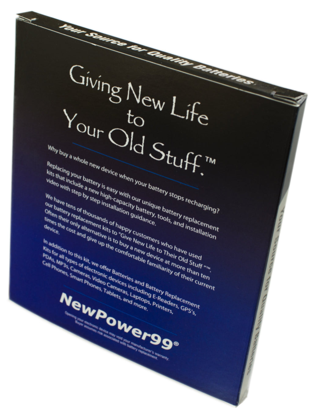 NP99sp NewPower99 Battery Replacement Kit with Battery, Video Instructions and Tools for Sony PRS-600