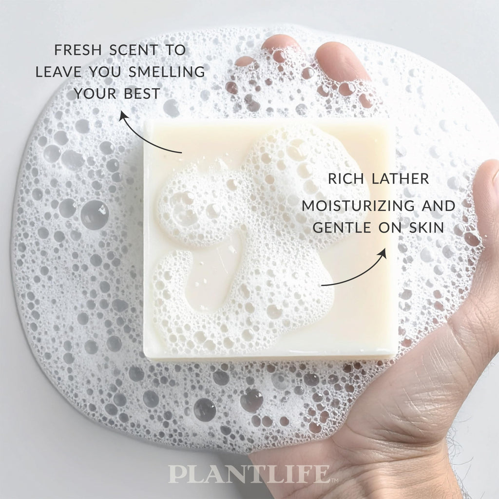 Plantlife Man and Nature All-N-1 Pack of 3 Bar Soap - Moisturizing and Soothing Soap for Your Skin - Hand Crafted Using Plant-Based Ingredients - Made in California 4.5oz Bar