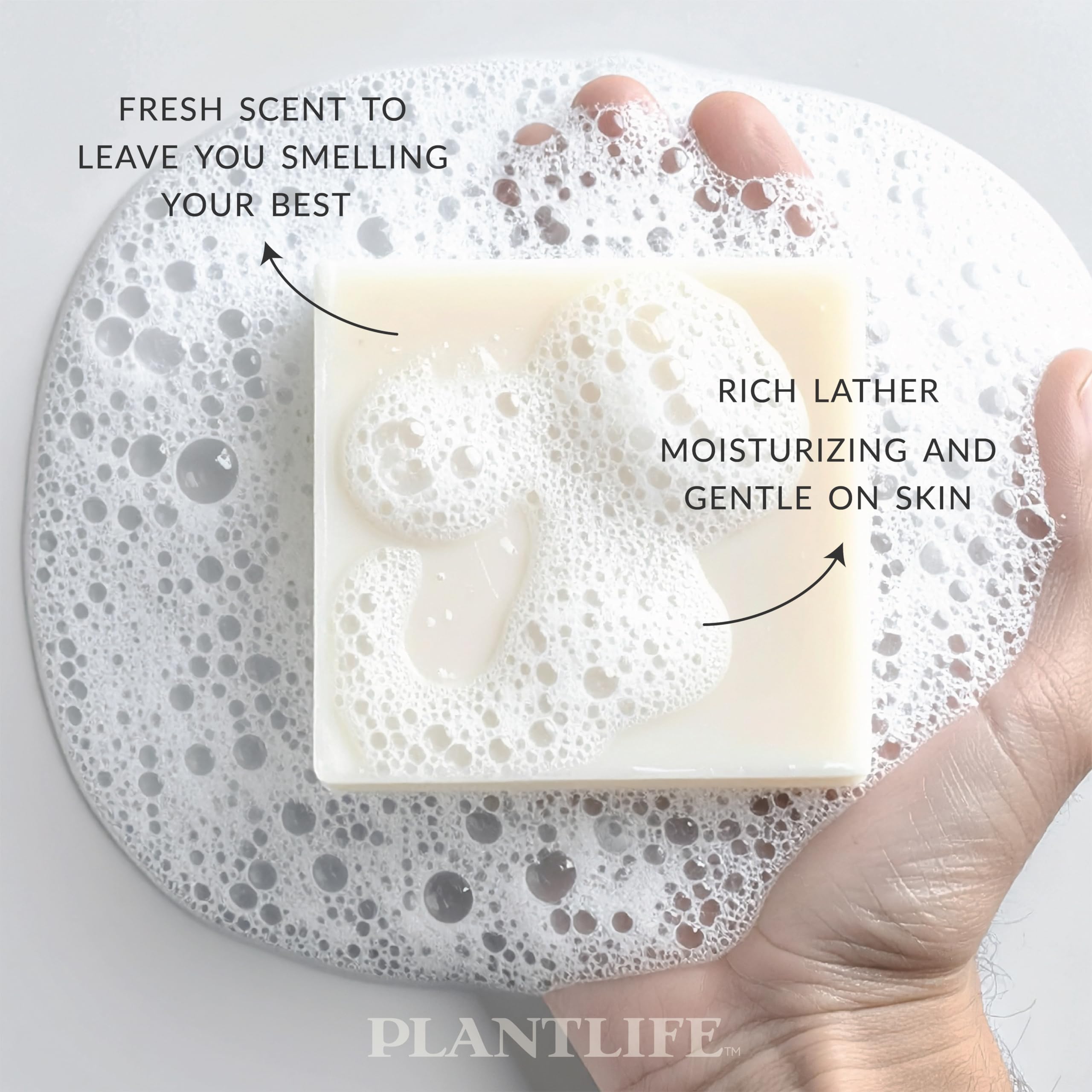 Plantlife Man and Nature All-N-1 Pack of 3 Bar Soap - Moisturizing and Soothing Soap for Your Skin - Hand Crafted Using Plant-Based Ingredients - Made in California 4.5oz Bar
