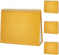 PATIKIL Desk Calendar Base - 4 Pack Flip Calendar Stand | 8.3 x 6.7 Inches - Pearl Paper for DIY Decor
