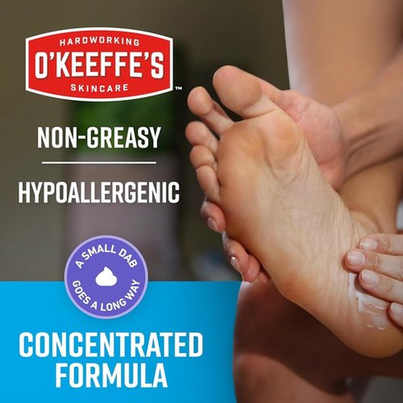 O'Keeffe's Night Treatment Foot Cream - 7 oz Tube | Guaranteed Relief for Extremely Cracked, Dry Feet