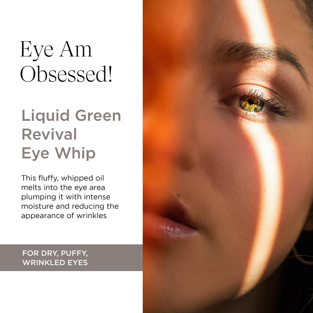 Intelligent Nutrients Liquid Green Revival Eye Whip, Eye Cream for Dry Skin, Nourishing Hydration Targets Dark Circles and Puffiness, Vegan, 0.5 Oz