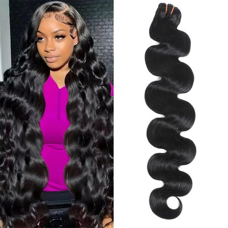 PIAPIA 16A Raw Body Wave Human Hair Bundles Human Hair 100% Unprocessed Brazilian Boutique Virgin Hair Extensions,Double Wefts,Triple Lifespan (Body Wave 1 Bundle, 22 inch)