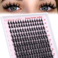CORUSCATE Manga Lash Clusters Wispy Eyelash Clusters Fairy Anime Lashes Clusters Individual Natural Cluster Eyelash Extensions Asian Style C Curl Manhua Style 10-18mm DIY Wet Look Lash Extension