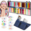 Anka Bella Professional Face Painting Kit for Kids Adults,Water Activated Split Cake Face Paint(12x10gm),Non-Toxic Face Paint Palette for Birthday Parties/Halloween/Carnival