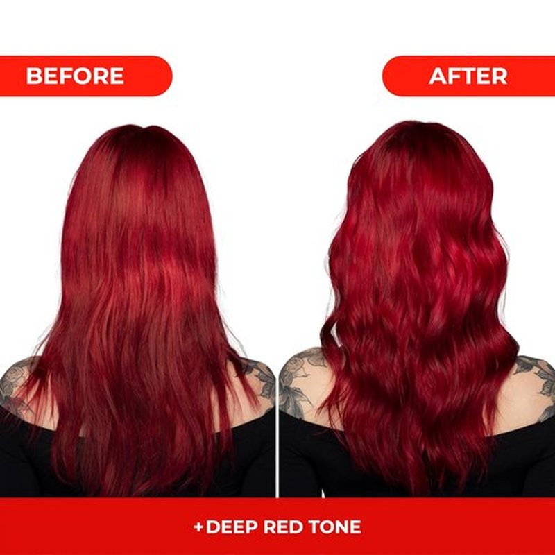 Naissant Deep Red Hair Toning Mask - Vibrant Color Depositing Formula with Hyaluronic Acid & Collagen | 10.1 Fl. Oz