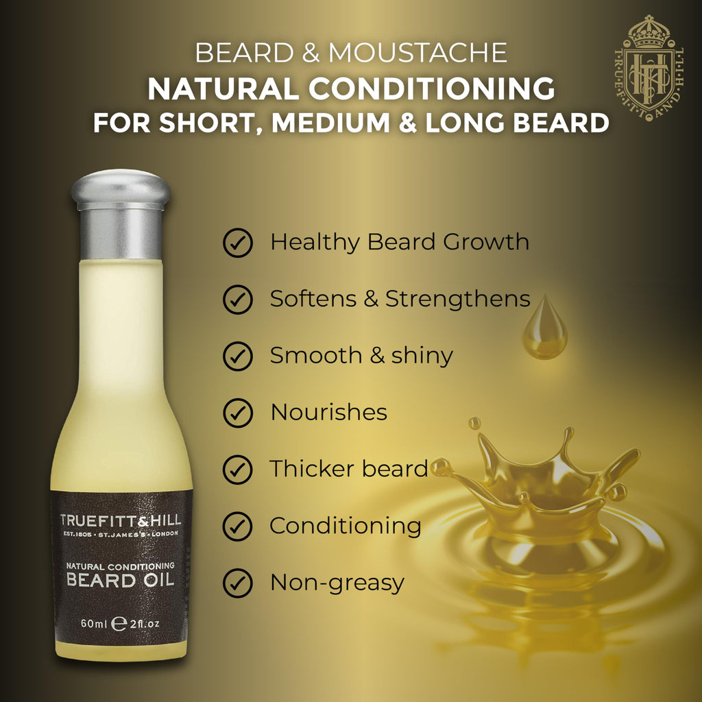 Truefitt & Hill Natural Conditioning Beard Oil, 60ml