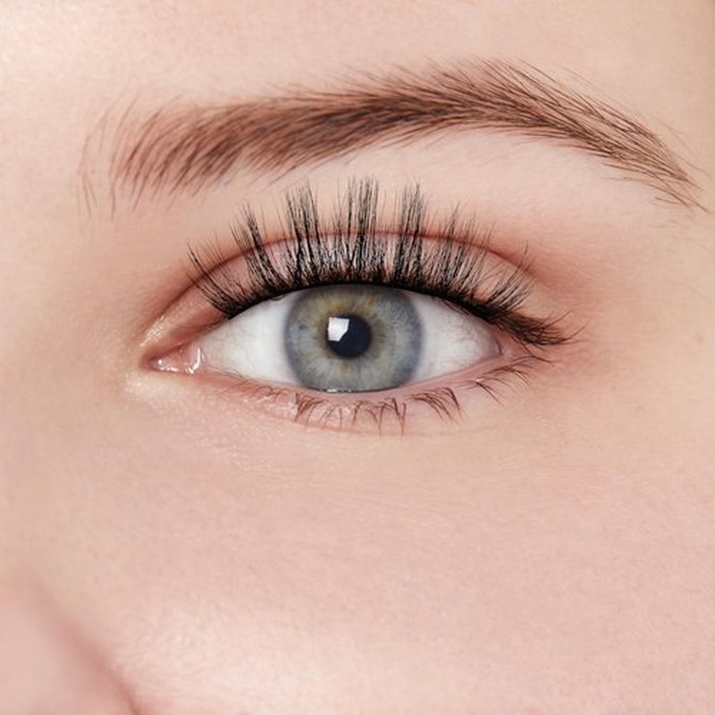 KISS Matte Black, False Eyelashes, 'Matte Cheviot', 18mm-20mm, Includes 4 Pairs Of Lashes, Easy to Apply, Reusable Lash Clusters