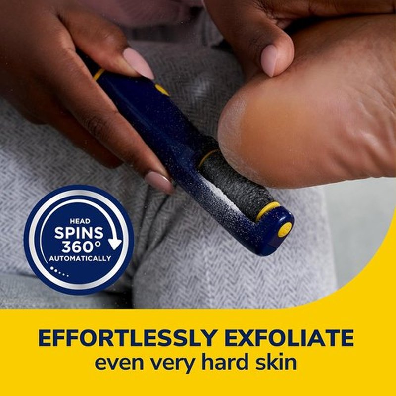 Dr. Scholl's Electronic Foot File - Effortless Callus Remover for Soft, Smooth Feet | Travel-Friendly Design