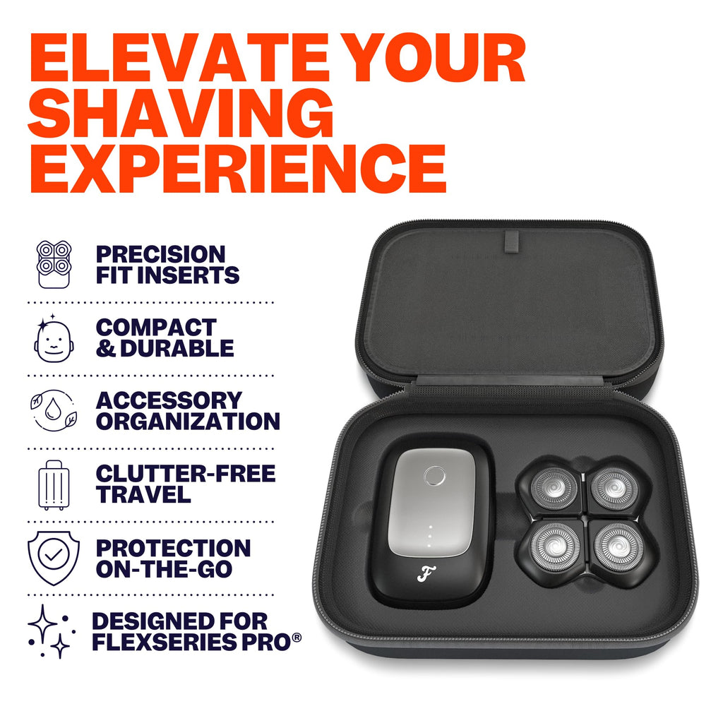 Freebird FlexSeries® Pro Travel Case - Durable Protection for Your Head Shaver and Accessories, Compact and Portable Design for On-the-Go Grooming, Organized Storage for a Perfect Shave Anywhere.