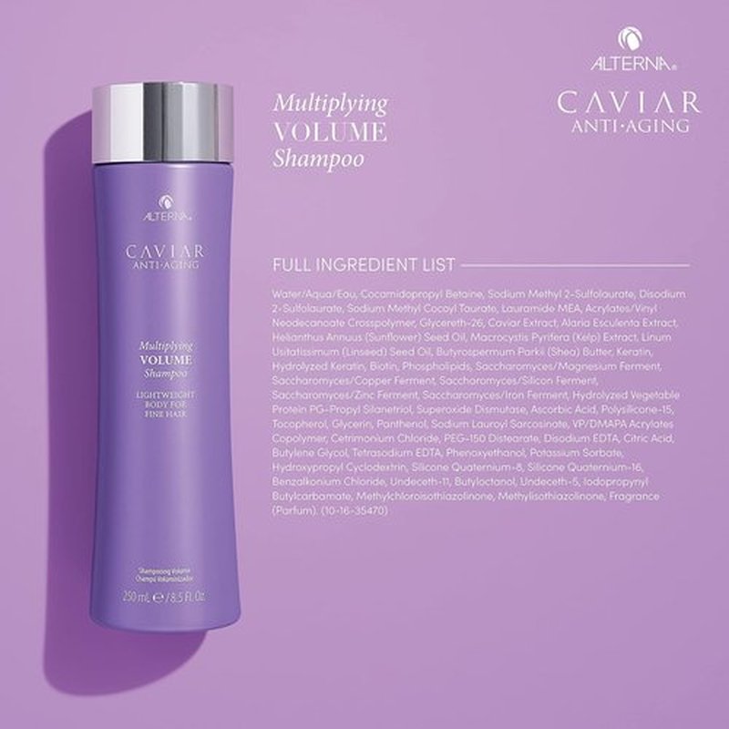 Alterna CAVIAR Anti-Aging Volume Shampoo - Boosts Thickness for Fine Hair | Sulfate-Free Formula