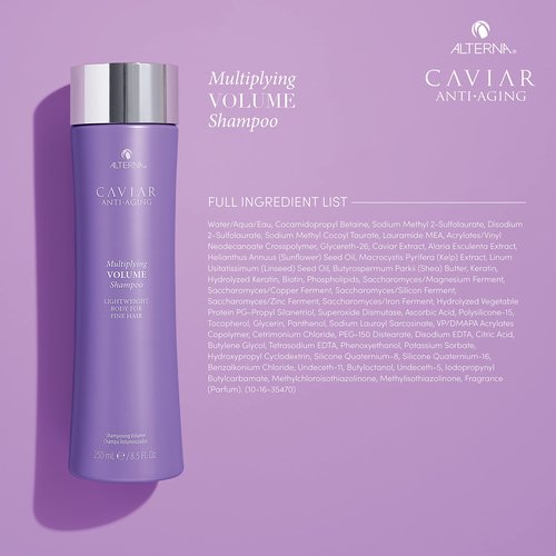 Alterna Haircare CAVIAR Anti-Aging Multiplying Volume Shampoo and Conditioner 16.5 oz | For Fine, Thin Hair | Create Instant Volume and Thickness | Sulfate Free
