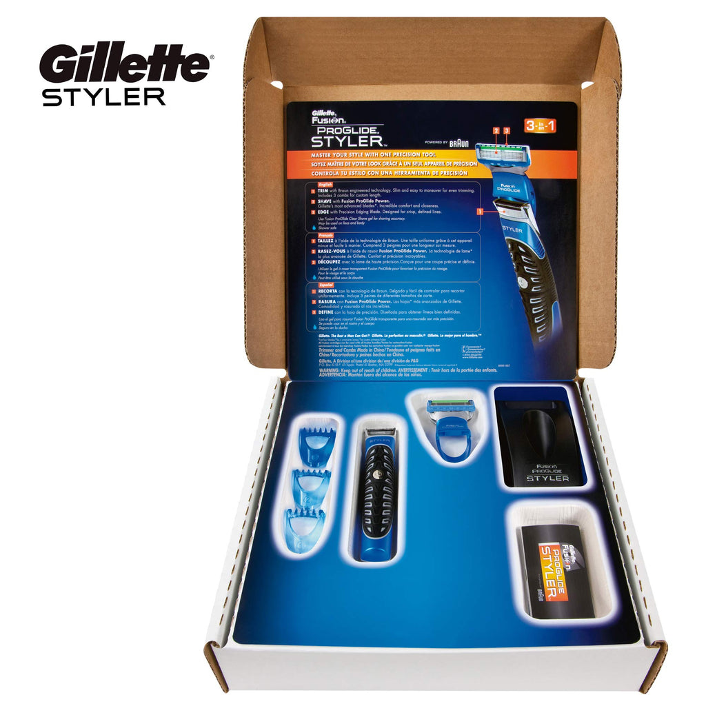 Gillette All Purpose Styler: Beard Trimmer, Fusion Razor & Edger for Men