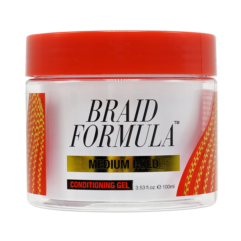 EBIN NEW YORK Braid Formula Conditioning Gel, Medium Hold, 3.53oz | Great for Braiding, Twisting, Edges, No Residue, No Flaking, Strong Hold, High Shine, Smoothing with Clean & Aloe Vera Scent