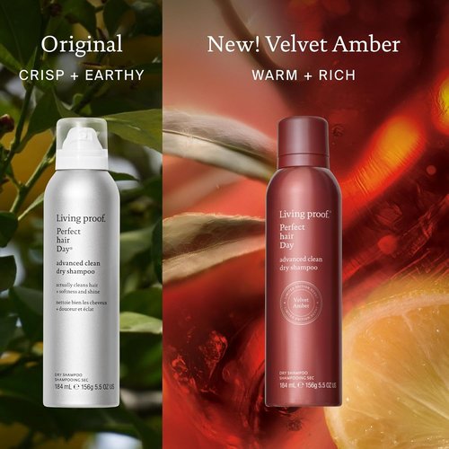 Living Proof Perfect Hair Day Dry Shampoo - Advanced Clean Formula, Limited Edition Velvet Amber, 5.5 oz