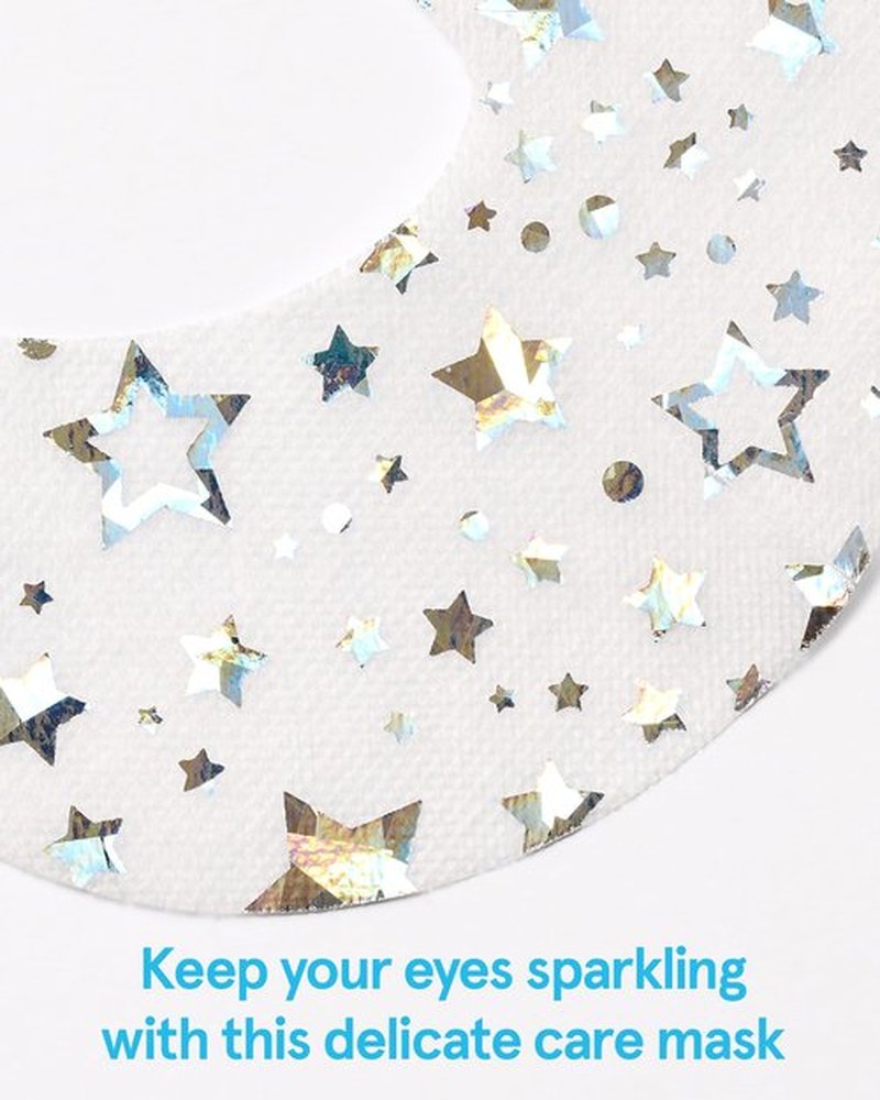 THESAEM Iceland Glitter Eye Goggle Mask - Refreshing & Hydrating Korean Eye Mask Patch for Puffy Eyes - Vitamin & Hyaluronic Acid - Tencel Hydrogel Sheet - Gift for Women 10ea