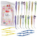 Incraftables Craft Tweezers - 20 Pieces – Fun Metal & Plastic Tweezers - Animal Shape Crafting Tongs for DIY Bead Jewelry Making Beading Project