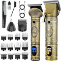 REHOYO Clippers and Trimmers Set, Beard Trimmer, Electric Razors Shaver for Men, Professional Hair Clipper for Barbers Hair Cutting Set, Mens Grooming Kit w/Mustache Nose Hair Trimmer, Gifts for Him