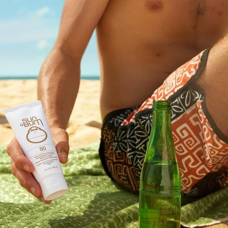Sun Bum Mineral SPF 50 Sunscreen Lotion - Broad Spectrum Moisturizing Formula with Vitamin E - Travel Size 3 oz | Vegan & Hawaii Compliant