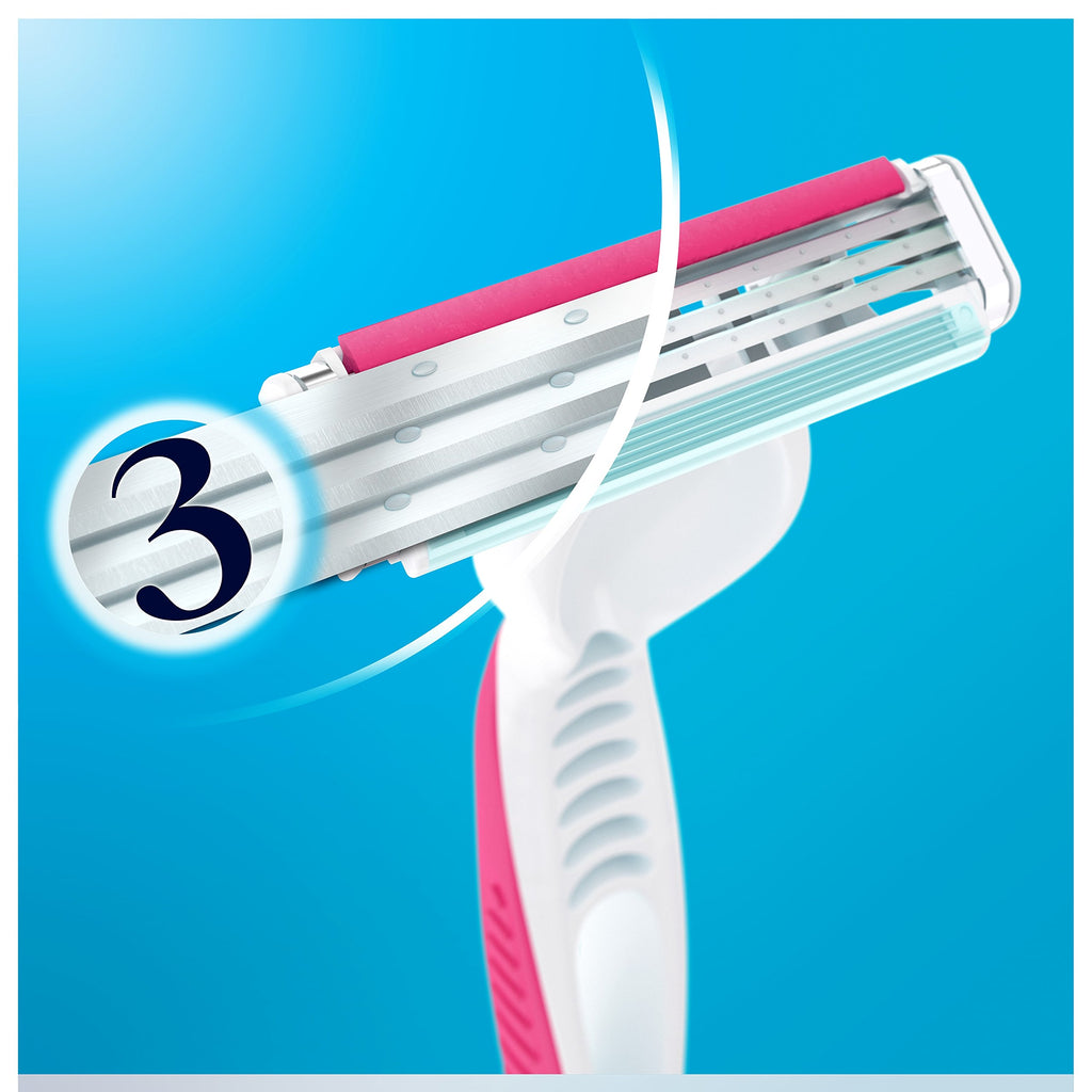 Gillette Venus Simply3 Women's Disposable Razors, 4 Count