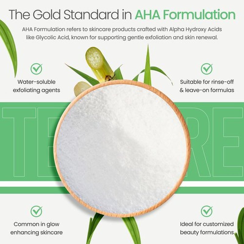 Glycolic Acid Powder (1.41 Oz / 40 grams) Cosmetic Grade Crystals for DIY Skincare, Serums, and Lotions by Talsen Chemicals
