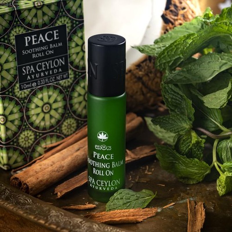 SPA CEYLON Peace Soothing Balm Roll On | Instant Cooling Relief | Silicone-Free & Paraben-Free for | All Skin Types