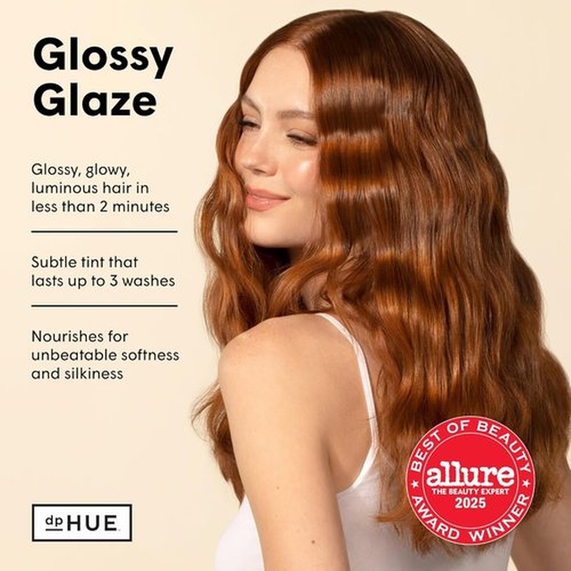 dpHUE Glossy Glaze - Caramel In-Shower Liquid Hair Gloss for Luminous Shine & Color - Paraben Free