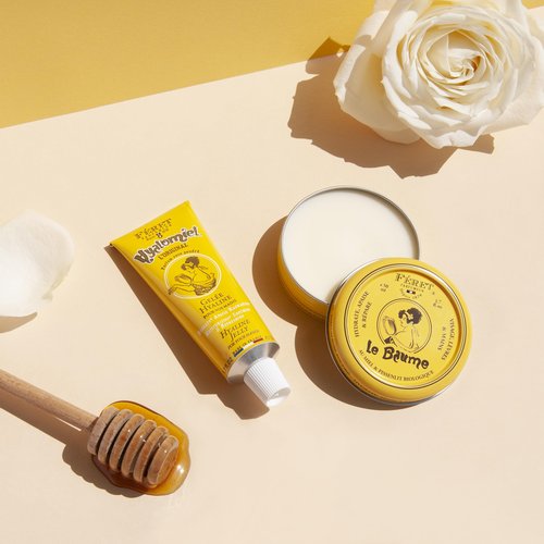 Feret Le Hyalomiel Gel Moisturizer – Rose Poudré – Hydrating Skincare with Organic Honey – Soothing Gel for Dry, Cracked Hands, Feet & Skin – Made in France – 50ml / 1.7oz