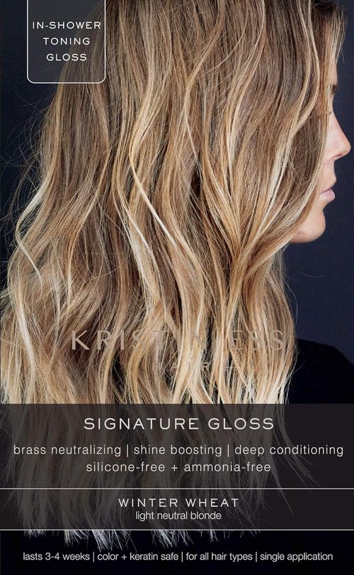 Kristin Ess Hair Gloss | Winter Wheat Light Neutral Blonde - 4-Week Semi-Permanent Color & Shine Conditioner