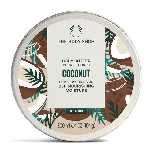 The Body Shop Coconut Body Butter - Nourishing Moisturizer for Very Dry Skin - Vegan - 6.75 oz
