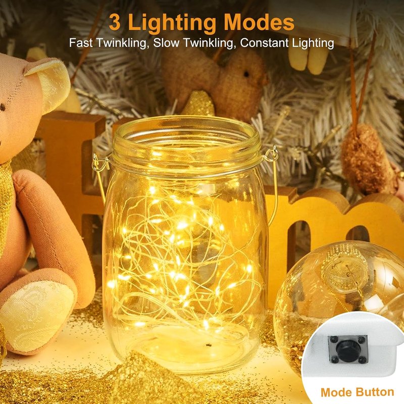 BTFarm Fairy Lights - 30 Pack Battery Operated Twinkle Lights with Timer | 10FT, 30 LEDs