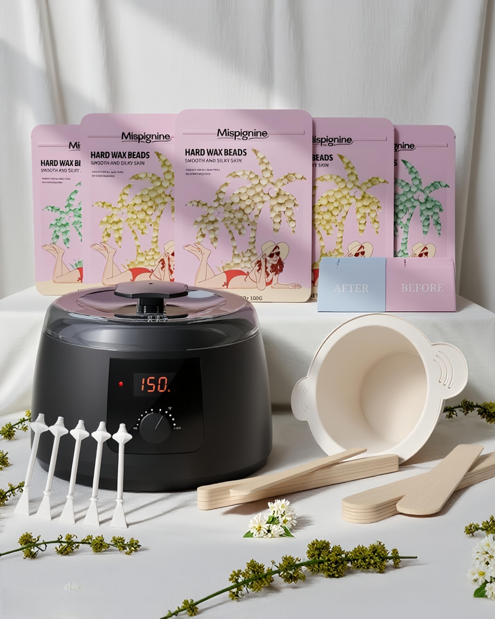 Waxing Kit for Women, Wax Warmer for Hair Removal 9988