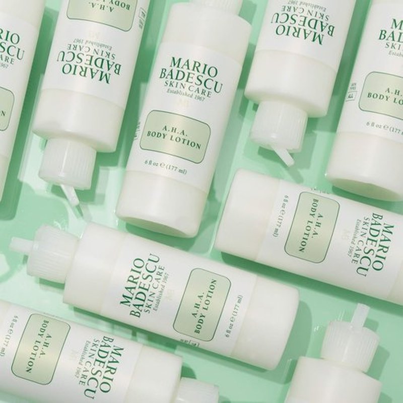 Mario Badescu AHA Body Lotion - Gentle Exfoliating Moisturizer with Glycolic Acid | 6 Fl Oz for Youthful Skin