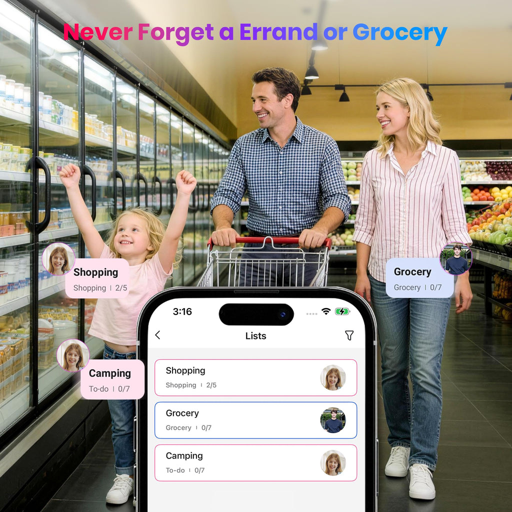 BIGASUO 10.1" Digital Calendar, Smart Touchscreen Interactive Display, Electronic Organizer for Monthly, Weekly & Daily Agenda, Chore Chart, Meal Planner, To Do List, Family Schedules, Picture Frame