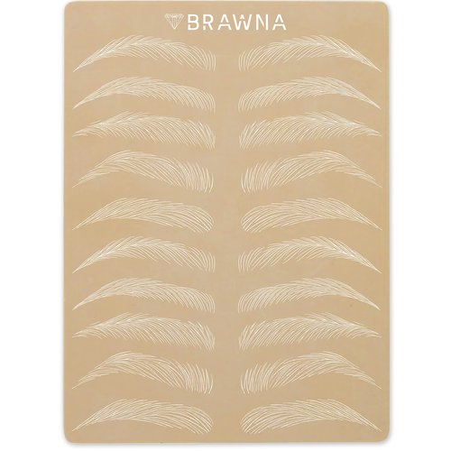 6 pcs Microblading Practice Skin - Inkless Double Sided Practice Skin For Eyebrow Tattoos - Fake Skin Sheets - Microblading Supplies - Microshading Kit - PMU Supply